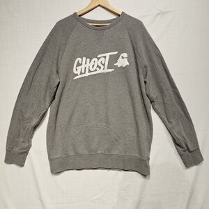 Ghost Lifestyle Sportiqe Crewneck Sweatshirt Heather Gray Logo Unisex 2XL